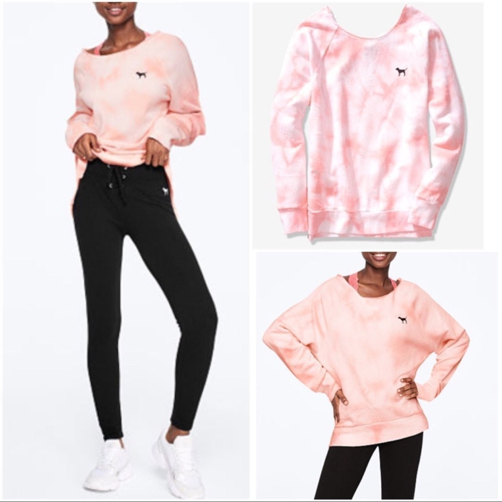 VS PINK JOGGER AND SWEATSHIRT OUTFIT SET M L